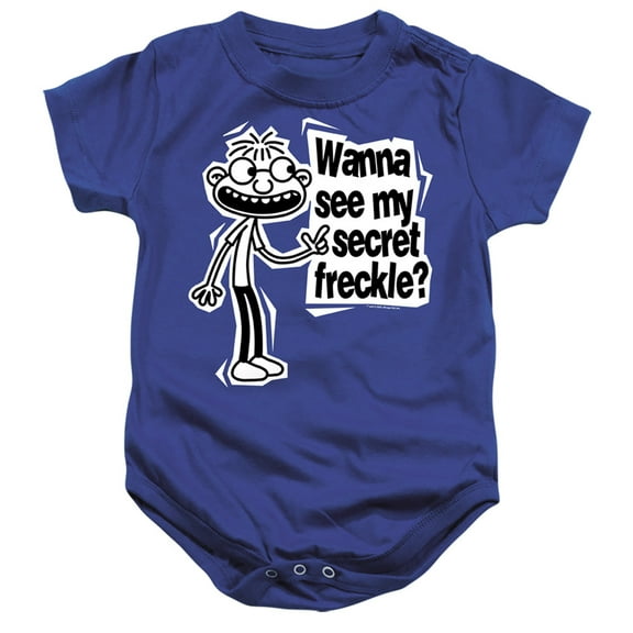 Diary of a Wimpy Kid Fregley Secret Freckle Unisex Infant Snap Suit for Baby (18 Months) Royal Blue