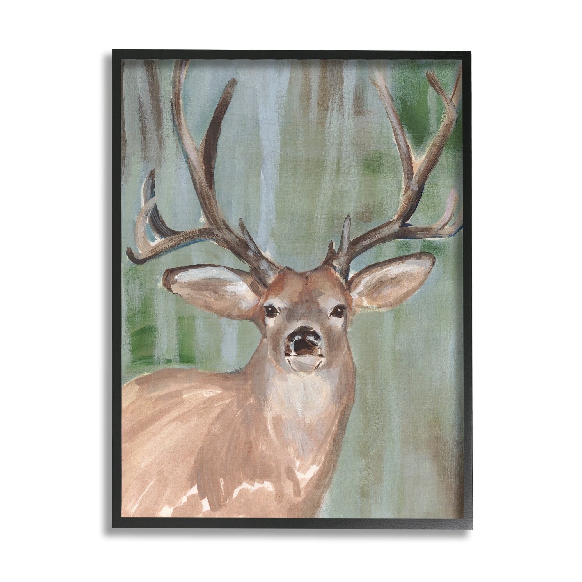 Stupell Industries Contemporary Forest Buck Portrait Rustic Large Antlers, 24 x 30, Design by Annie WarrenÃÂ&nbsp;