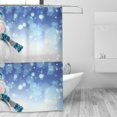 thumbnail image 4 of Sigee Christmas Snowman In The Snow for Waterproof Fabric Shower Curtain 72" W x 72" H for Bathroom Shower Curtain, 4 of 5