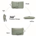 thumbnail image 5 of GAEKEAO Wristlet Wallets for Women Rfid Blocking Vegan Leather Card Phone Holder with 10 Card Slots 2 ID Window, 5 of 8