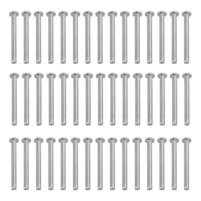 YSNOOWE 200Ud Remaches Sólidos De Inoxidable Redonda Para Proyectos En Casa