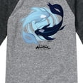 thumbnail image 3 of Avatar - The Last Airbender - Moon and Ocean Spirit Koi - Youth Raglan Graphic T-Shirt, 3 of 5
