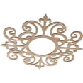 thumbnail image 2 of Ekena Millwork 36"OD x 11 3/4"ID x 1/4"T Dijon Wood Fretwork Pierced Ceiling Medallion, Red Oak, 2 of 3