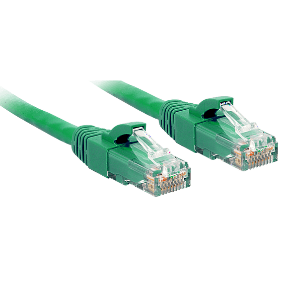 Cat.6 U/UTP Cable, green, 2m