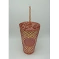 thumbnail image 2 of Starbucks Holiday Christmas 2021 Rose Gold Bling Studded Cold Tumbler 16oz New, 2 of 2