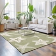 thumbnail image 3 of Rectangle Area Rugs 3 x 5 Ft, Sage Green Starfish Coastal Non-Slip Residential Carpet, Nautical Summer Ocean Abstract Art Indoor Crawling Mats Runner Rugs for Living Room/Dining Room/Bedroom, 3 of 9