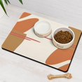 thumbnail image 3 of Boho Retro Floral Pet Feeding Mat-Absorbent Pet Placemat for Food and Water Bowl, with Waterproof Rubber Backing, Quick Dry Water Dispenser Mat for Dog and Cat (16"x24"), 3 of 7