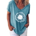 thumbnail image 1 of Chemises Imprimées Mode pour Femmes Manches Courtes T-Shirts Amples, 1 of 9