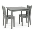 thumbnail image 1 of Humble Crew Kids Table and Chair Set (2 Chairs Included), Grey, 1 of 6