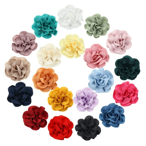 20 Pack Colorful Vintage Retro 7cm / 2.8" Rose Flower Alligator Hair Clips Duckbill Hair Barrettes Small Cute Floral Hair Bows Fancy Hair Accessories for Baby Girls Toddlers Kids Teens Women