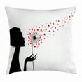thumbnail image 1 of Ambesonne 18" x 18" Black Polyester Decorative Pillow Cover, 1 of 2