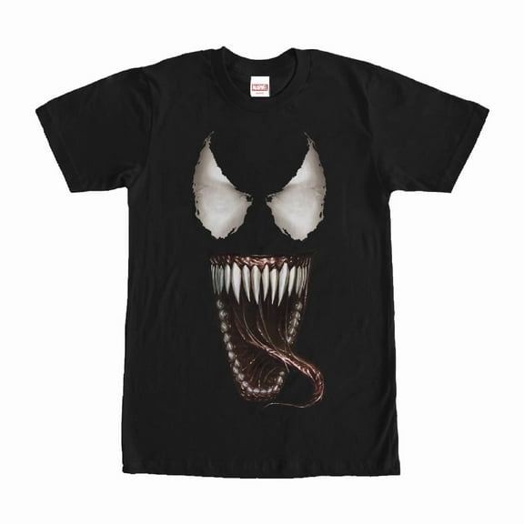 Men's Marvel Venom Tongue Graphic Tee Black 2X Large