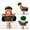 B, variant on St. Patricks Day Candy Dish,Plush Gnome Four-leaf Basket Cute Snack Sugar Desktop Container Box Shamrock Candy Holder Table Centerpiece Supplies