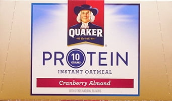 Quaker Protein Cranberry Almond Flavor Instant Oatmeal 8-2.18 oz. Packets