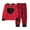 X02 Watermelon Red, variant on Valentine's Day Outfit Clothes Set Toddler Baby Boy Long Sleeve Sweatshirt and Pants Set, Red & 6-12 Months