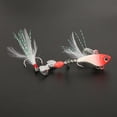 thumbnail image 3 of Señuelo de pesca artificial de simulación luminosa con lentejuelas y rotación de plumas, forma de pez VIB, 3 of 11