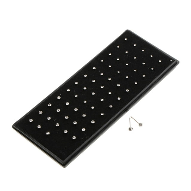 Paquete de 60 anillos para la nariz, huesos para la nariz, piercings para la nariz, acero inoxidable hipoalergénico. Plata