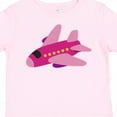 thumbnail image 4 of Inktastic Girls Pink Airplane Pilot Girls Toddler T-Shirt, 4 of 5