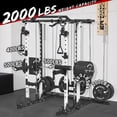 thumbnail image 5 of Mikolo Smith Machine Home Gym, 2000LBS Squat Rack with Cable Crossover System, Multi-Function Workout Machine for Home Gym(2023 Version), 5 of 10