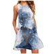 thumbnail image 2 of ICHUANYI Clearance Women's Fashion Sleeveless Round Neck Casual Pocket Printed Dress(Navy, M) ICHUANYI WER2023081115637, 2 of 4