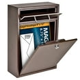 thumbnail image 2 of Mail Boss Locking Security Drop Box, 16 1/4"H x 11 1/4"W x 4 3/4"D, Bronze, 2 of 10