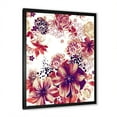 thumbnail image 2 of Designart 'Yellow and Pink Flowers Retro' Traditional Framed Art Print, 2 of 4
