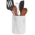 thumbnail image 1 of Radicaln Soporte Para Utensilios De Mármol De 6.5 In, Color Blanco, Hecho A Mano, Soporte Para Cucharas Para Encimera De Cocina, Ideal Para Utensilios De Cocina, Organizador De Cocinas De Granja, Deco, 1 of 5