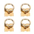 thumbnail image 4 of 4-pack antique brass cabinet handles, vintage style, DIY making, four-leaf clover shaped decorative drawer handles, 4 of 5