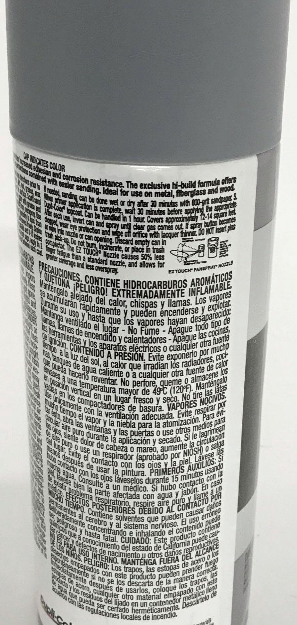 Duplicolor DAP1700-6 Pack 2-IN-1 Hi-Build Filler & Sandable Primer - 12 oz Aerosol can