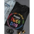 thumbnail image 3 of Happy Twos Day! T-Shirt Women -Smartprints Designs, Female 3X-Large, 3 of 4