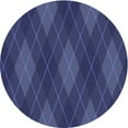 thumbnail image 1 of Ahgly Company Indoor Round Patterned Blue Whale Blue Area Rugs, 5' Round, 1 of 6