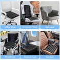 thumbnail image 5 of Travel Seat Cushion, Airplane Cushion Long Flight, Airplane Gadgets Inflatable Seat Cushions, Portable Airline Cushion With Air Pump, Wheelchair Cushions,Pressure Relief Seat Cushion-1 Black, 5 of 7