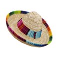 thumbnail image 3 of WHAMVOX 3 Pcs Mini Chapeaux Sombrero Style Mexicain Bambou Beige pour Parades, 3 of 6