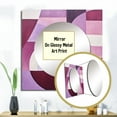 thumbnail image 3 of Designart "Abstract Shapes With Mauve Motion" Abstract Shapes Square Mirror Wall Decor Modern - Large Purple Square Bathroom Mirror - Square Printed Wall Mirror Art, 3 of 5