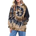 thumbnail image 5 of Winter Plus Size Fall Sweaters for Women Women's Autumn Fashion Tie Dye Printed Hoodies Funny Hoodies Coffee L, 5 of 9