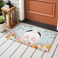 thumbnail image 5 of Easter Bunny Area Rugs Collection 2'x3', Easter Eggs Spring Farmhouse Wood Grain Teal Blue Non Slip Indoor Rectangle Throw Runner Rug Floor Mat Carpet for Living Room Dining Table Bedroom Nursery, 5 of 9