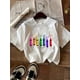 thumbnail image 1 of Colorful Cartoon Crayons Graphic Print Tee, Girls' Casual & Trendy Crew Neck Short Sleeve Cotton T-shirt For Spring & Summer, Girls' Clothes For Everyday Life, 1 of 6
