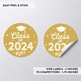 thumbnail image 4 of Koyal Wholesale 2024 Graduation Stickers, Yellow, Party Favors, Bulk 40 Pack, 2 Inch, 4 of 5