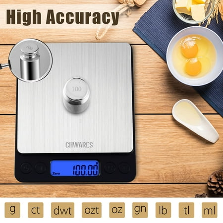 

ZNGYXN Food Scale Rechargeable Kitchen Scale with Trays 3Kg/0.1g Tare Function Digital Weight Gram and Oz for Weight Loss Dieting Baking Cooking Meal Prep Coffee Jewelry