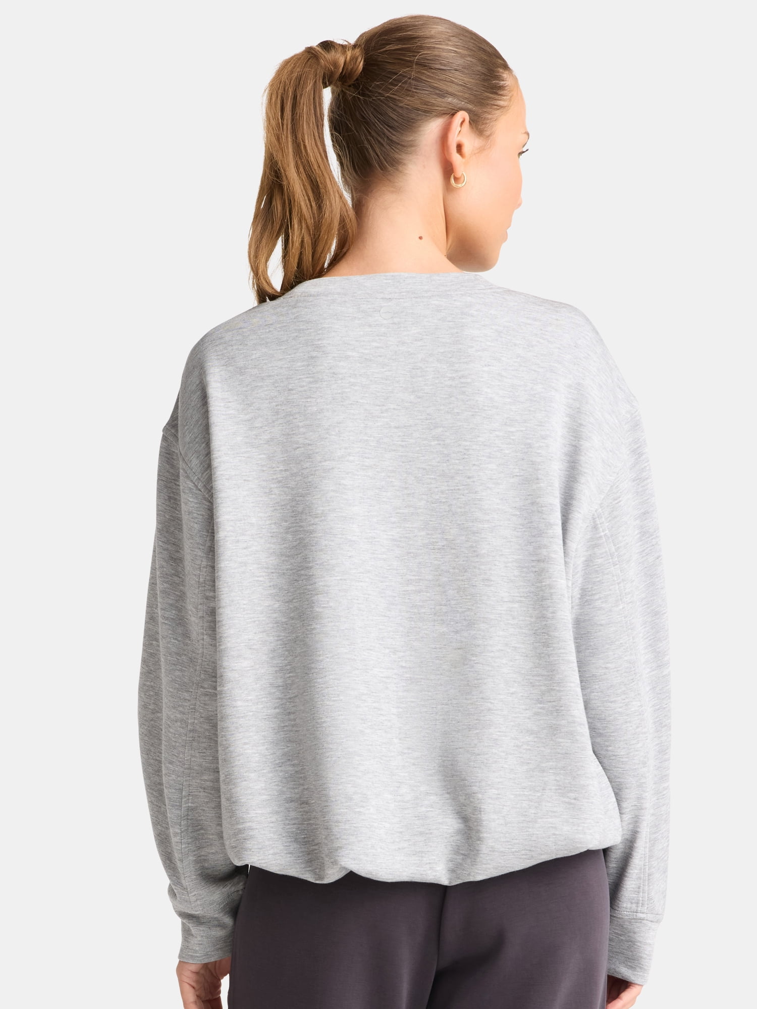 Avia Women's Knit Bubble Top with Long Sleeves, Sizes XS-XXXL