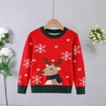 thumbnail image 6 of Uxgjfwu Christmas Sweaters for Big Boys and Girls Winter Warm Sweater Kids Chunky Round Neckline Pullover Tops Pattern Shirts, 6 of 8