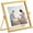 4*4 inch, variant on 4x4 inch Floating Picture Frame, Gold Small Photo Frame, NOGIS Metal Pressed Flowers Desk Picture Frame with Glass, Great for Photos, Gift, Pictures, Wedding, Portraits