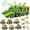 green, variant on Growsly Kids Toy Car-With Flashing Lights, Music and Roaring Sound Dinosaur Truck Suitable for Kids 3-9 Years Old Boys and Girls, Brown
