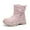 Z1 Pink, variant on Girls Winter Snow Boots Waterproof Insulated Long Shaft, Thermal Reflective Snow Boots with Enhanced Warmth Non- Sole,Size:8.5-9 Years