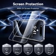 thumbnail image 3 of for iPhone 15 Pro Max Case Clear, [Not-Yellowing] with 2X Screen Protector, [-Grade Drop Protection] Shockproof Protective Phone Cases 2023, 3 of 14