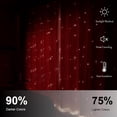 thumbnail image 5 of Bailu 2 Panels Stars Blackout Curtains for Bedroom Girls Kids Baby Window Curtain Double Layer Star Cut Out Aesthetic Living Room Decor Wall Home Decorations Curtain,W52 x L72 Inches,Pink, 5 of 7