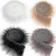 thumbnail image 1 of 1.5m Faux Fur Ribbon Tapes Trim Fabric Roll Plush Fur Stripe Long Plush Fur Fabric Fluffy Trimming Diy Crafts For Winter Costume, 1 of 5