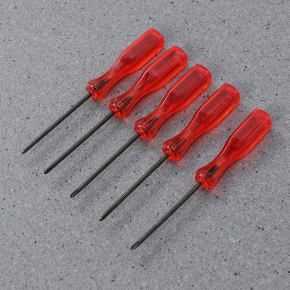 BRIGHTFUFU 5Pcs Small Screw Driver Set Kit Triwing Triangle Screwdrivers for Tech Enthusiasts Red