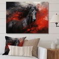 thumbnail image 1 of Designart art Mural Moderne sur Toile Rouge, Décoration Murale Cheval Animal, Cheval Rouge Vif Rouge Noir I, Décoration Murale Cheval, 40x30 Pouces, 1 of 5