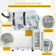 thumbnail image 3 of Commercial Slushy Machine,4L*2 370W Stainless Steel Margarita Slushie Maker for Supermarkets Cafes Bars White, 3 of 7